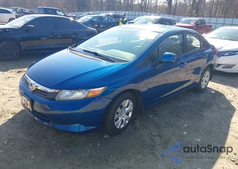 2012 Honda Civic Lx из США, поврежденный, VIN 2HGFB2F55CH561122